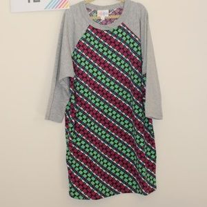 LuLaRoe Sloan kids baseball shirt, 12